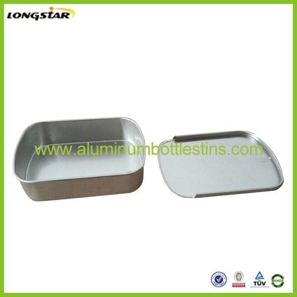 100g 100ml rectangular aluminum cream tin can container
