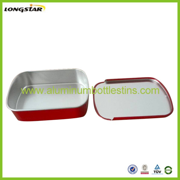 100g 100ml rectangular aluminum tin can for cosmetics