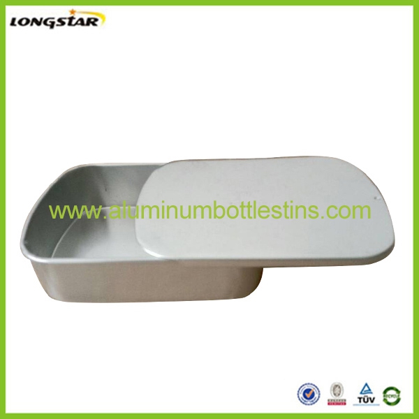 100g rectangular aluminum tin can container