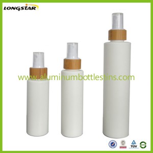 100ml 120ml 200ml PE bottles with bamboo sprayers