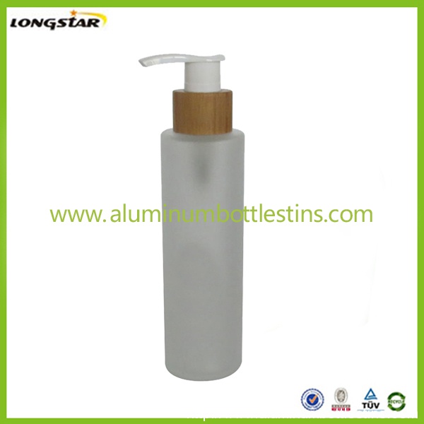 100ml 120ml frosted glass cosmetic bottles with  pumps