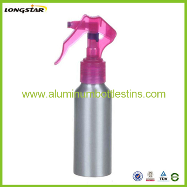 100ml aluminum bottle with trigger spray