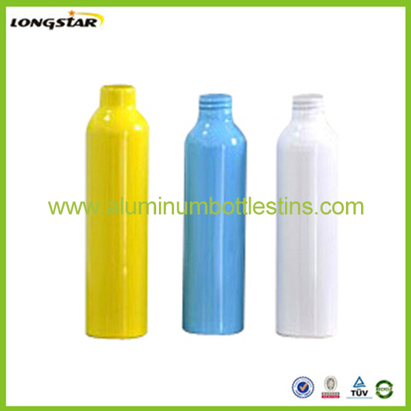100ml aluminum bottle yellow blue white color