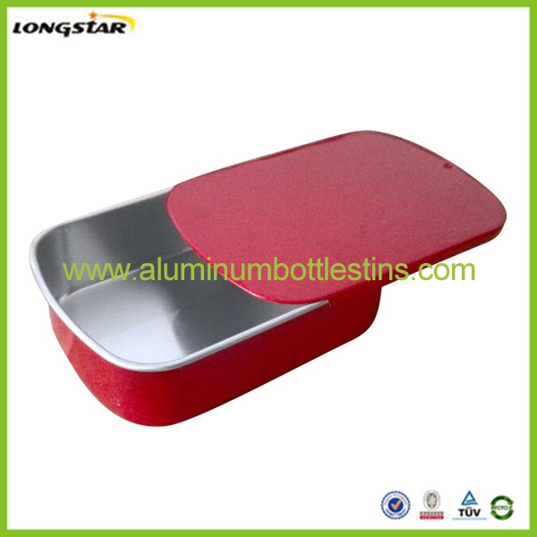 100ml rectangular aluminum tin can container