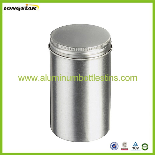 180ml aluminum canister with screw lid