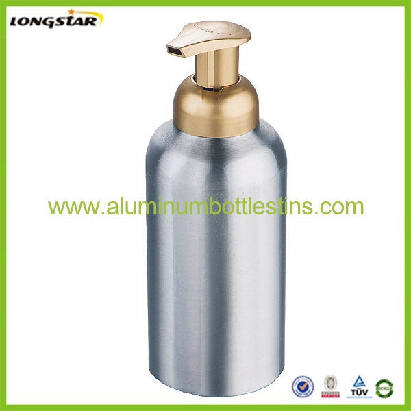 500ml aluminum bottles with foam pump 16 oz aluminum bottles