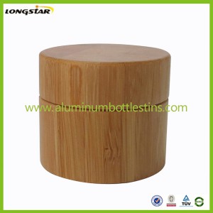 50g bamboo jars for facial cream PP inner jars