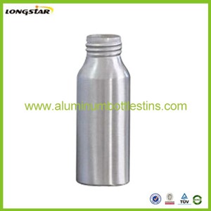 80ml aluminum bottle plain silver color