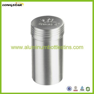 80g aluminum can 80ml aluminum canister with embossed logo