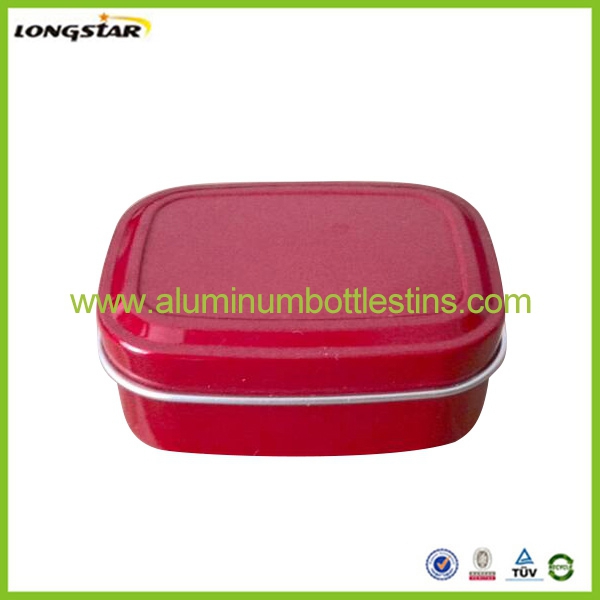80ml  rectangular aluminum  tin can container