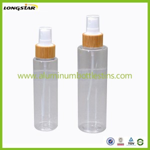 PET bottles with bamboo mist sprayers