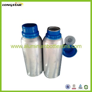 aluminum pesitide bottle with tamper proof cap