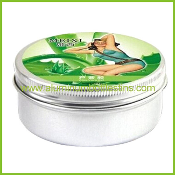 aluminum skin care jar