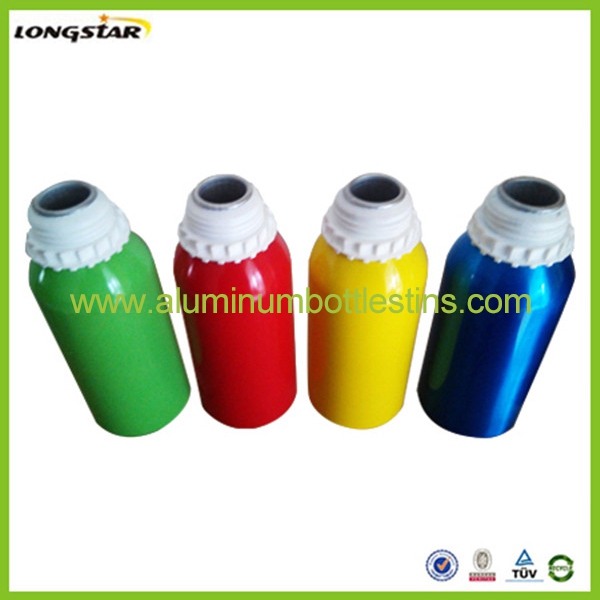 colorful aluminum bottle for bath