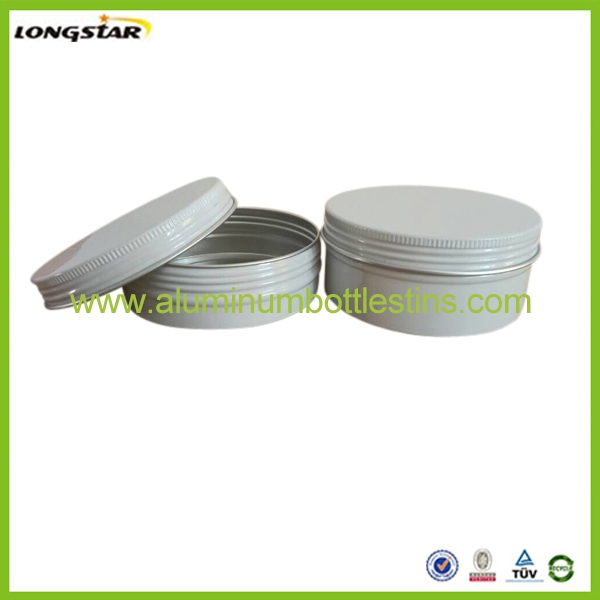 white color aluminum canister